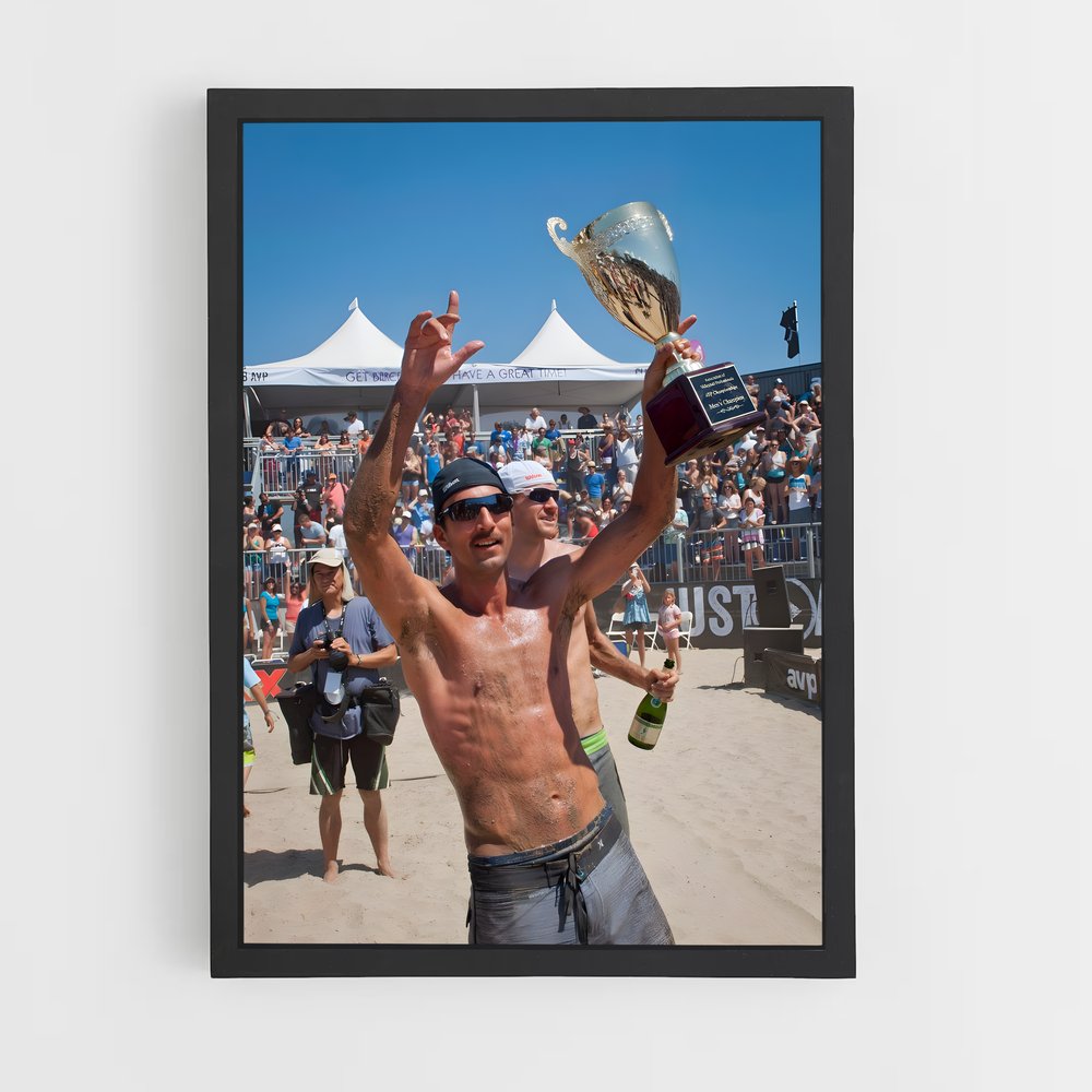 Poster Le Triomphe du Volley – affiche Beach-volley (vue 2)
